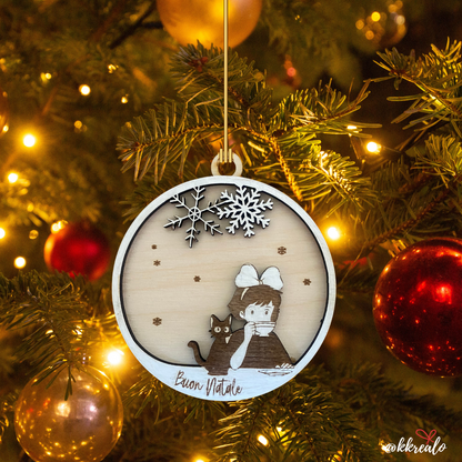Decorazione Natalizia studio ghibli in Legno – personalizzabile